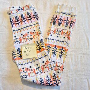 Hanna Andersson girls size 150 or 12 pajama bottoms horse guc for fade